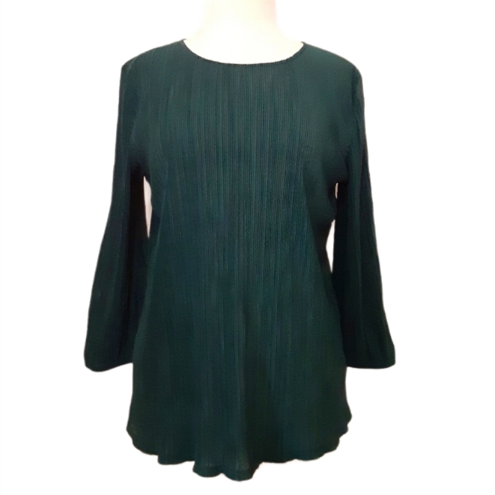 Adrianna Papell Womens Forest Green Top